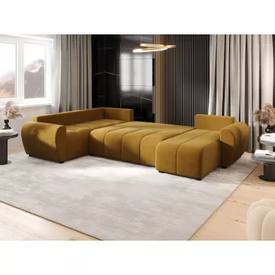 Schlafsofa für U-förmiges Sofa LUKAVA - gelb, linke Ecke
