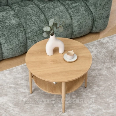 Runder Couchtisch 60 TODOR - Eiche