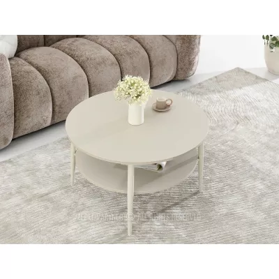 Runder Couchtisch TODOR - Creme