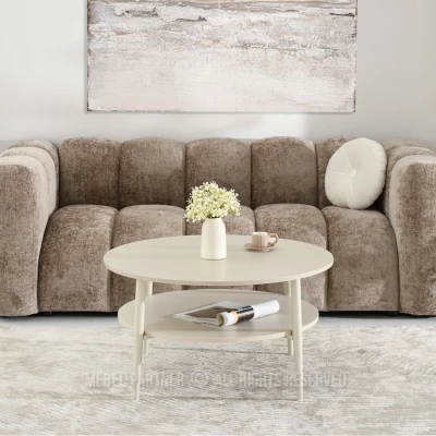 Runder Couchtisch TODOR - Creme