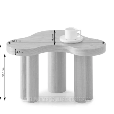 Kleiner Couchtisch ZEVO – Walnuss