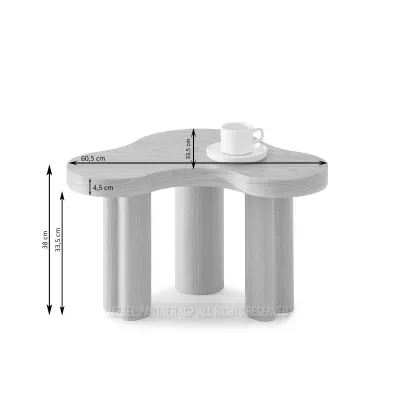 Kleiner Couchtisch ZEVO – Walnuss