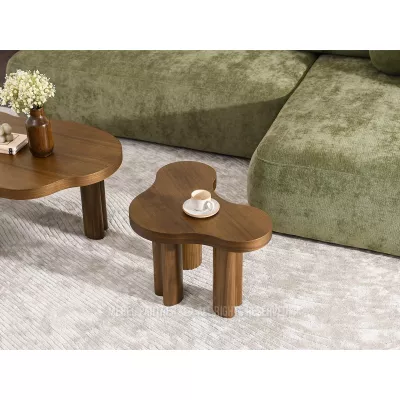 Kleiner Couchtisch ZEVO – Walnuss