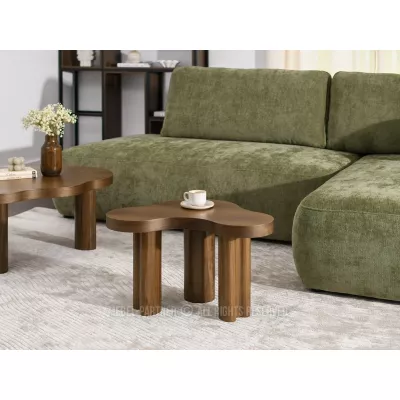 Kleiner Couchtisch ZEVO – Walnuss
