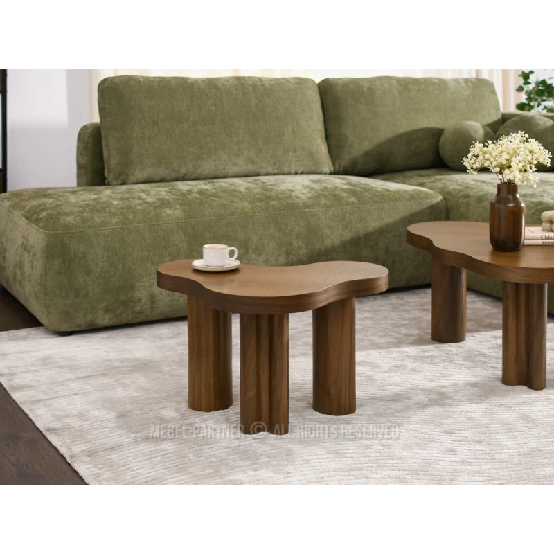 Kleiner Couchtisch ZEVO – Walnuss