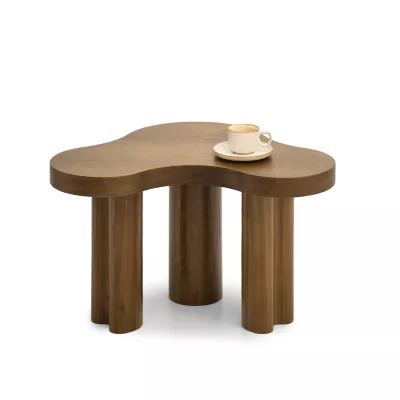 Kleiner Couchtisch ZEVO – Walnuss