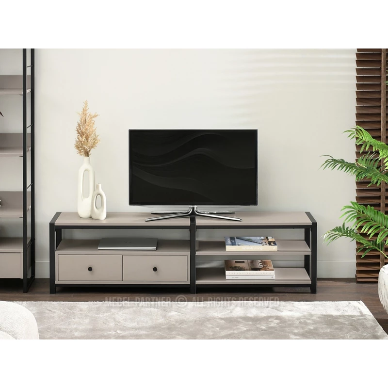 TV-Ständer ROMER – beige/schwarz