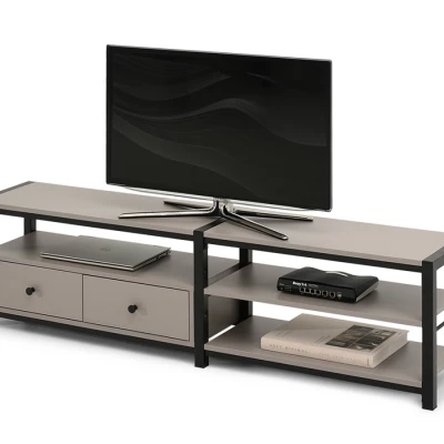TV-Ständer ROMER – beige/schwarz