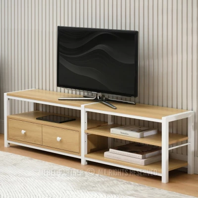 TV-Möbel ROMER – Eiche/Weiß