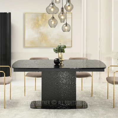 Ausziehbarer Esstisch 160(240)x90 BELLO - schwarz