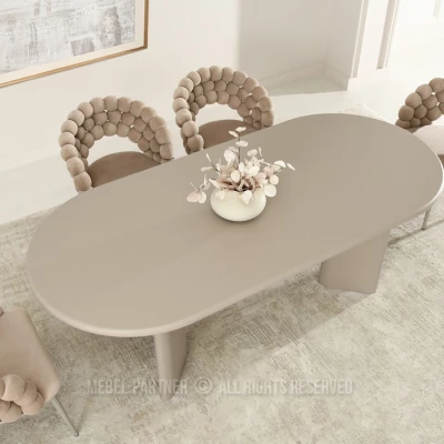 Eleganter Esstisch BEVAN - beige