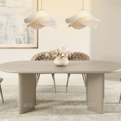 Eleganter Esstisch BEVAN - beige