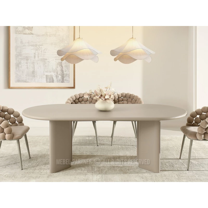 Eleganter Esstisch BEVAN - beige