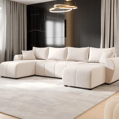Sofagarnitur für U-förmiges LUKAVA - Beige