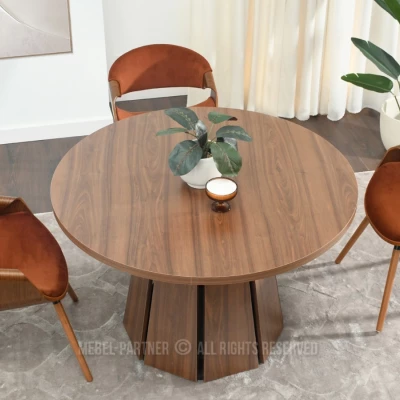 Designer-Esstisch 120 DAMIEN – Walnuss