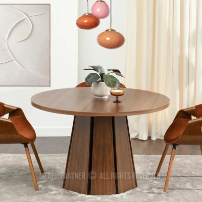 Designer-Esstisch 120 DAMIEN – Walnuss