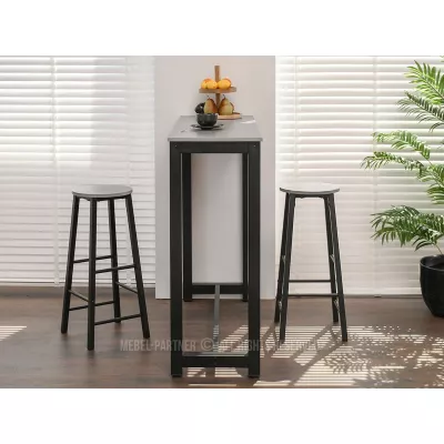 Barhocker NAIRA – Beton / Schwarz
