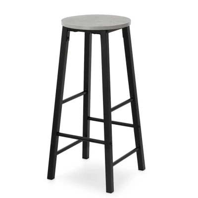 Barhocker NAIRA – Beton / Schwarz