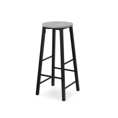 Barhocker NAIRA – Beton / Schwarz
