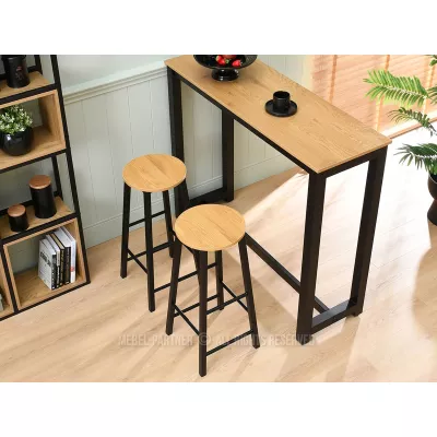 Barhocker NAIRA – Eiche/Schwarz