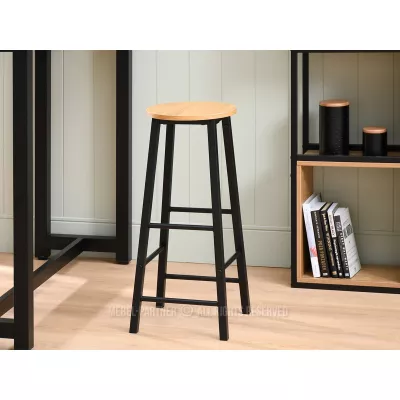 Barhocker NAIRA – Eiche/Schwarz