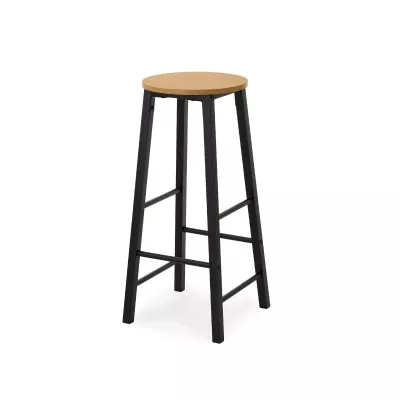 Barhocker NAIRA – Eiche/Schwarz