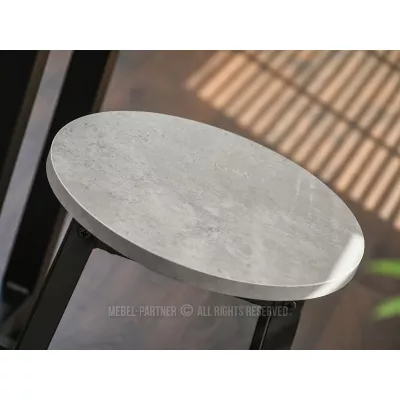 Barhocker NAIRA – Beton / Schwarz