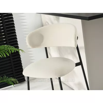 Barhocker SABINA - creme/schwarz