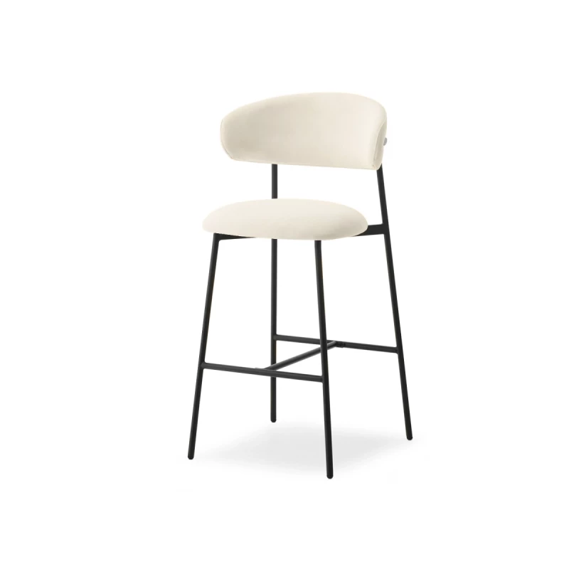 Barhocker SABINA - creme/schwarz