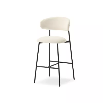 Barhocker SABINA - creme/schwarz