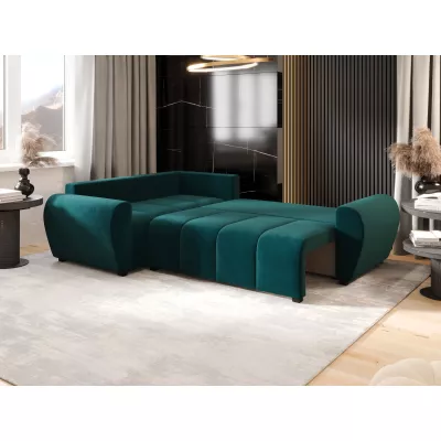Ecksofa-Set LUKAVA - Smaragdgrün, linke Ecke