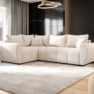 Ecksofa-Set LUKAVA - Beige, linke Ecke