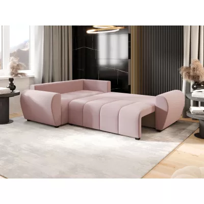 Ecksofa-Set LUKAVA - rosa, linke Ecke