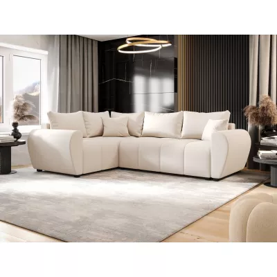 Ecksofa-Set LUKAVA – hellbeige, linke Ecke