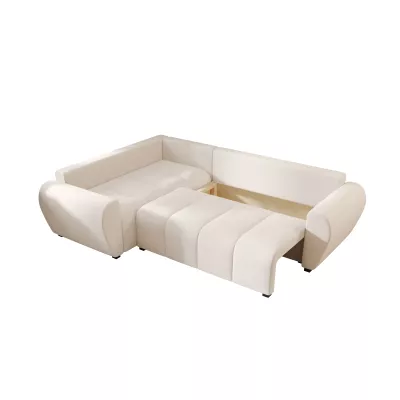 Ecksofa-Set LUKAVA – hellbeige, linke Ecke