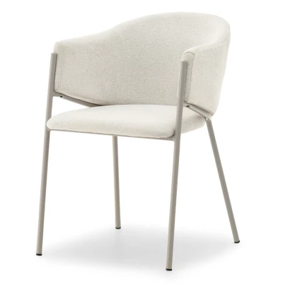 JUHI Esszimmerstuhl – Creme/Grau