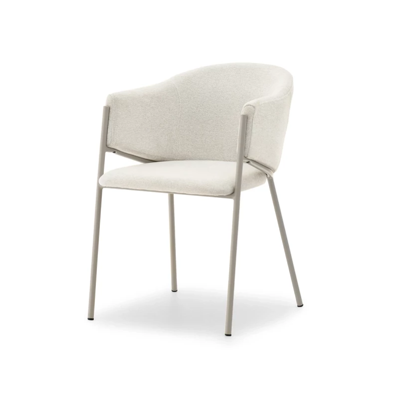 JUHI Esszimmerstuhl – Creme/Grau