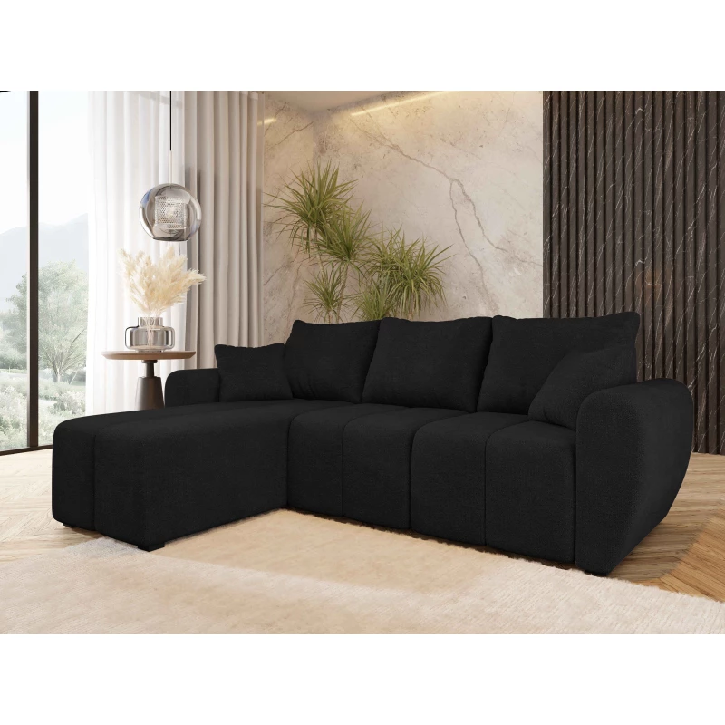 LUKAVA Schlafsofa - schwarz