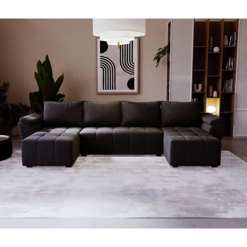 Sofagarnitur für U GAVORA - Anthrazit