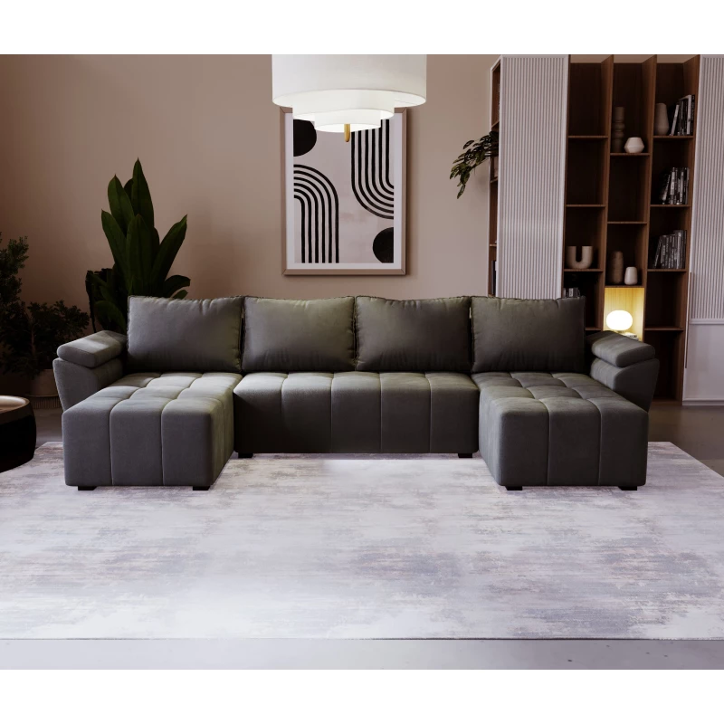Sofagarnitur für U GAVORA - dunkelgrau
