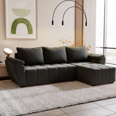 Ecksofa GAVORA - Dunkelgrau