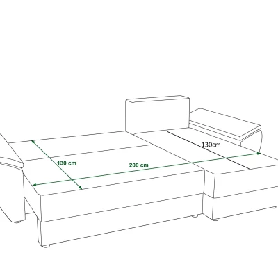 Ecksofa GAVORA - creme