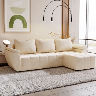 Ecksofa GAVORA - creme