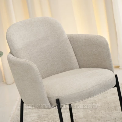 ISRA Polsterstuhl – beige/schwarz