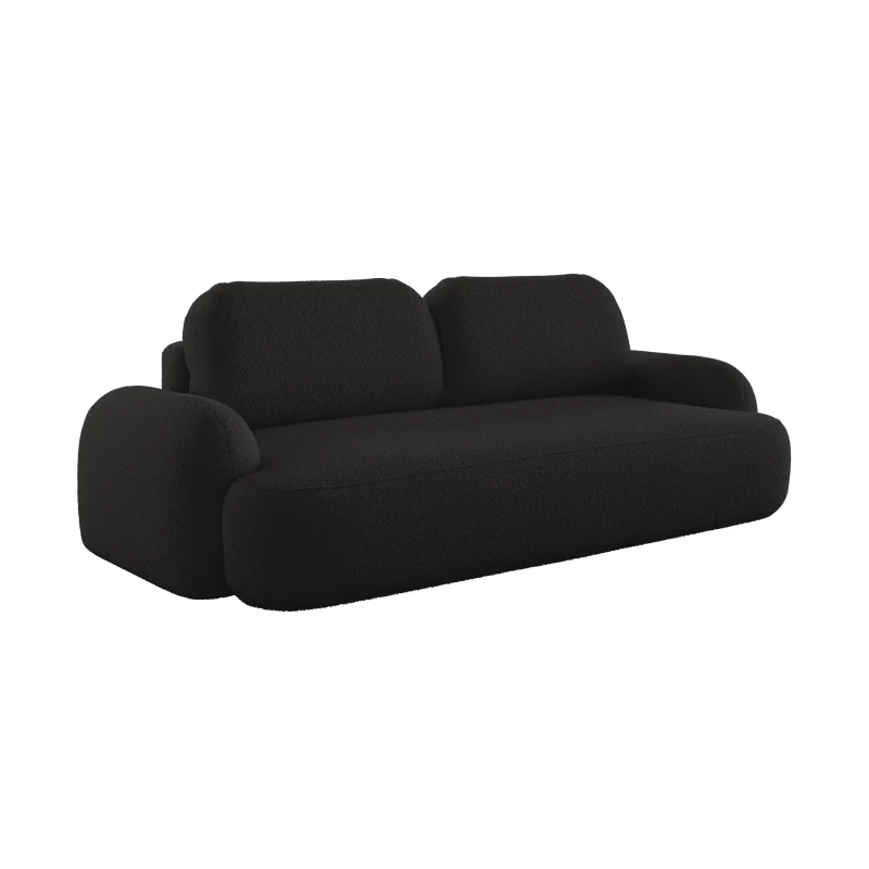 MOHYLA Zweisitzer-Schlafsofa – schwarz