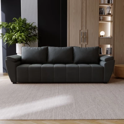 Dreisitzer-Sofa GAVORA – Dunkelgrau