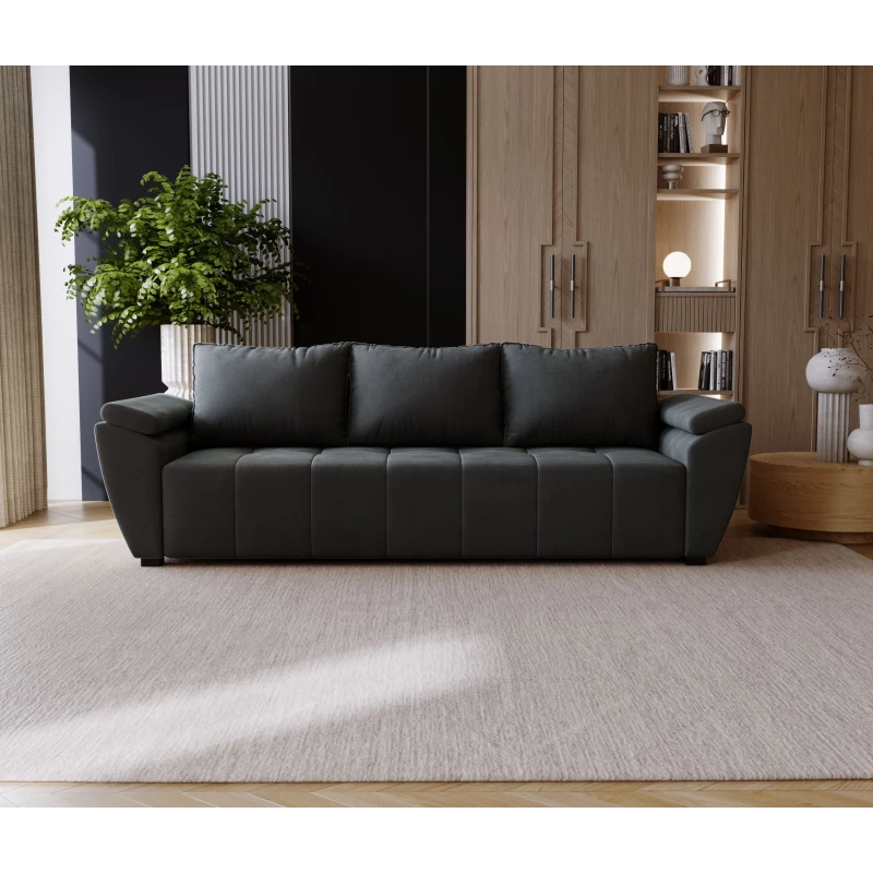 Dreisitzer-Sofa GAVORA – Dunkelgrau