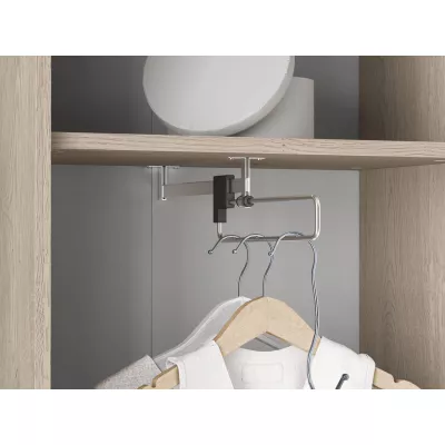 Schmaler Flurschrank RENATE - Eiche Cremona / Kaschmir