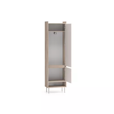 Schmaler Flurschrank RENATE - Eiche Cremona / Kaschmir