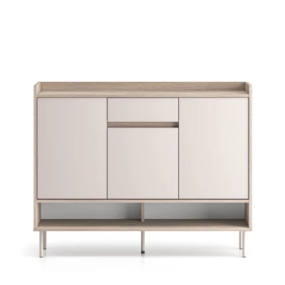 Schuhschrank mit Türen RENATE - Eiche Cremona / Kaschmir